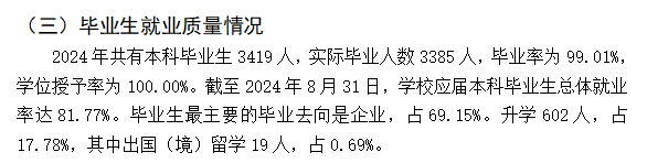 北华航天工业学院就业率及就业前景怎么样