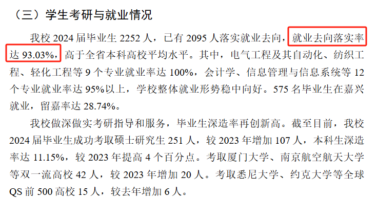 嘉兴南湖学院就业率及就业前景怎么样