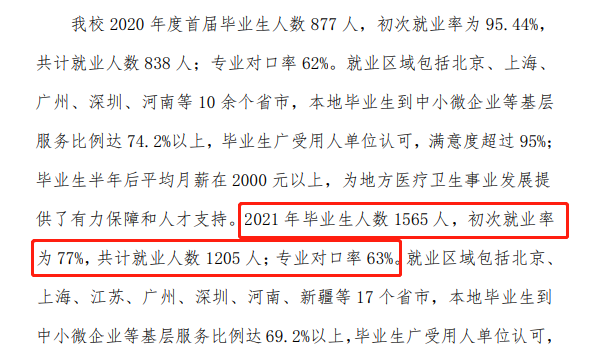 濮阳医学高等专科学校就业率及就业前景怎么样