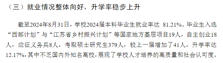 苏州城市学院就业率及就业前景怎么样