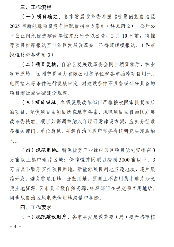 配储20%、4h+！《宁夏回族自治区2025年度新能源项目开发建设方案》印发