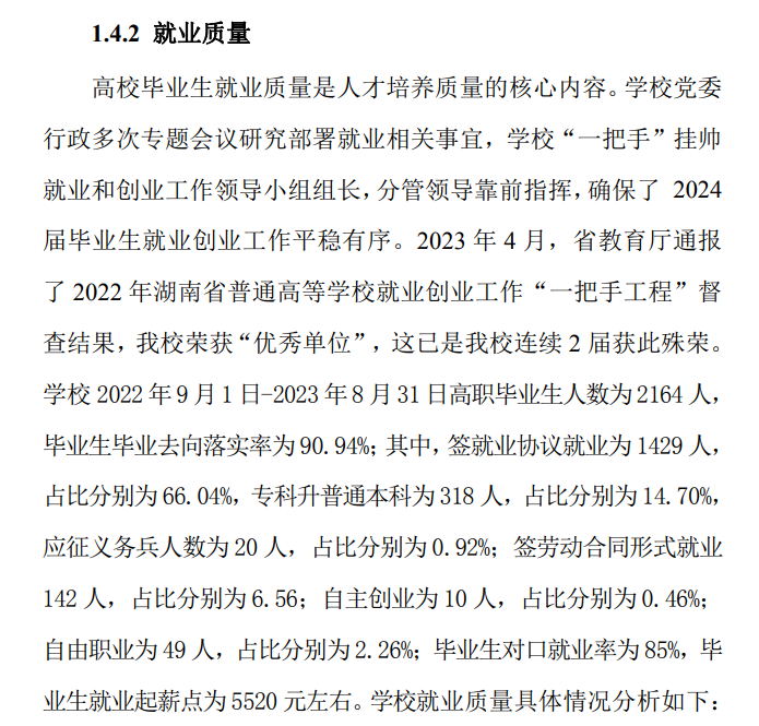 湖南艺术职业学院就业率及就业前景怎么样
