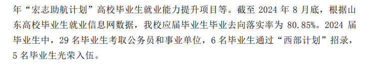 山东财经大学东方学院就业率及就业前景怎么样