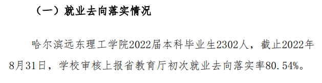 哈尔滨远东理工学院就业率及就业前景怎么样