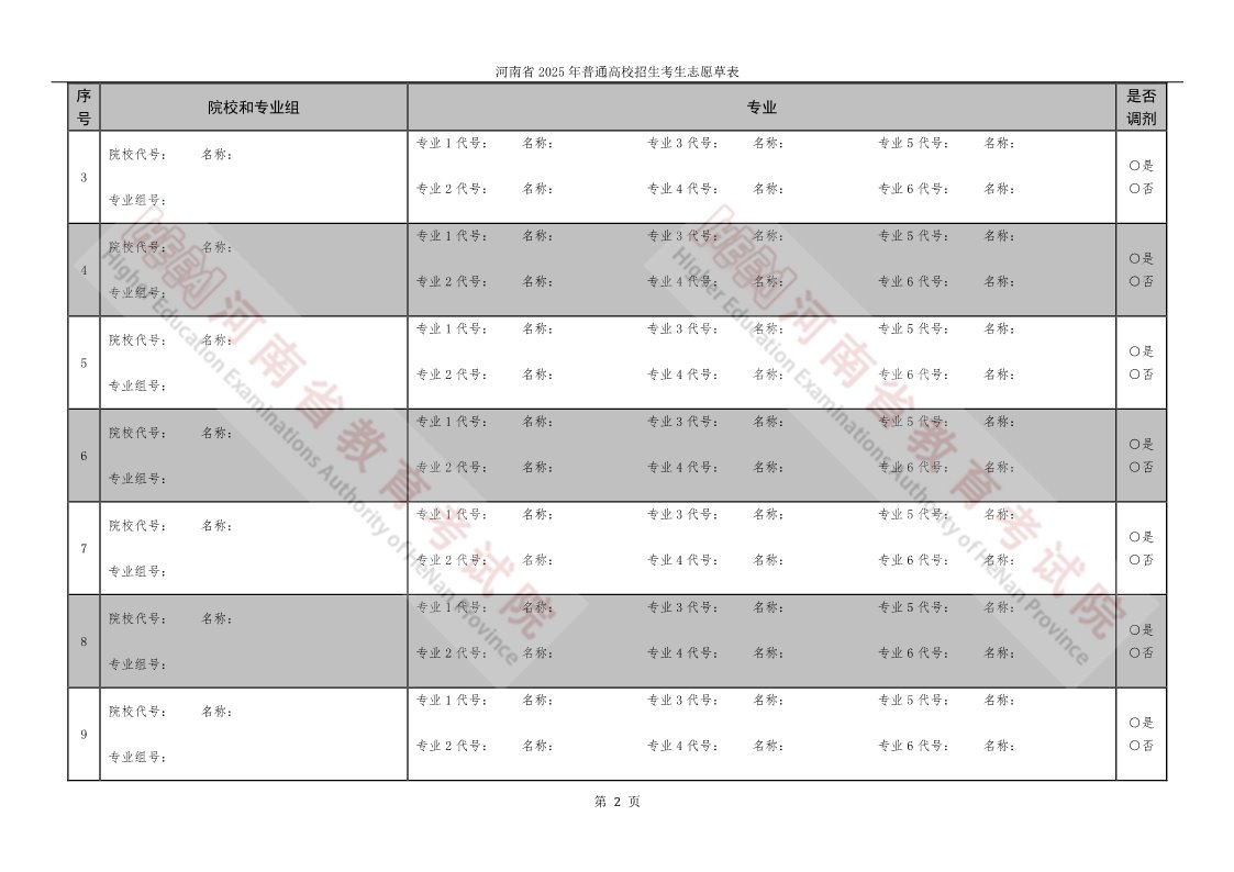 2026河南网上志愿填报模拟演练系统入口！附流程、样表