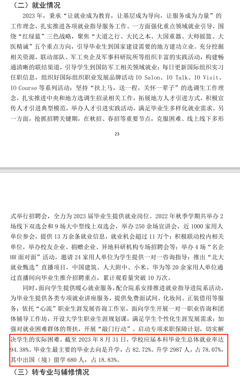 北京大学就业率及就业前景怎么样