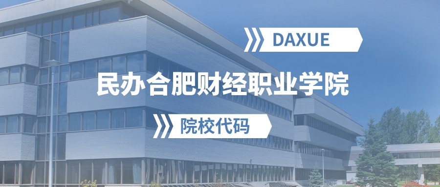 2026年民办合肥财经职业学院院校代码是多少？附招生专业代码