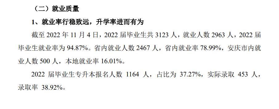 安庆医药高等专科学校就业率及就业前景怎么样