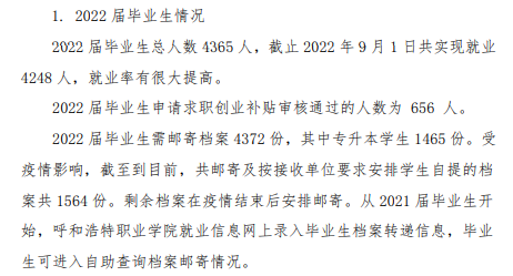 呼和浩特职业技术大学就业率及就业前景怎么样