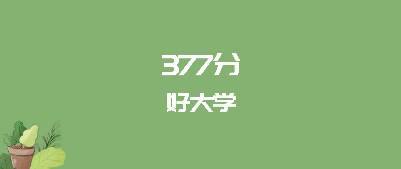 377分能上什么大学？附二本公办大学名单（2026高考）