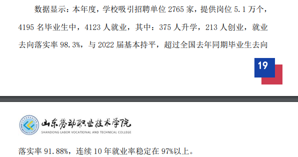 山东劳动职业技术学院就业率及就业前景怎么样