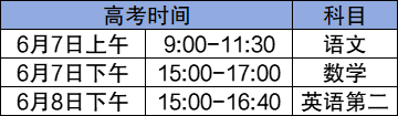 2026年全国高考时间安排表最新公布（各地区汇总）