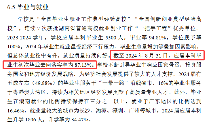 湘潭大学就业率及就业前景怎么样