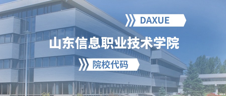 2026年山东信息职业技术学院院校代码是多少？附招生专业代码