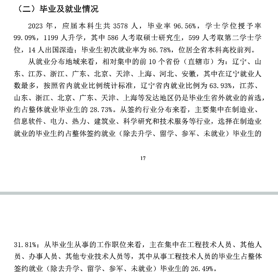 沈阳化工大学就业率及就业前景怎么样