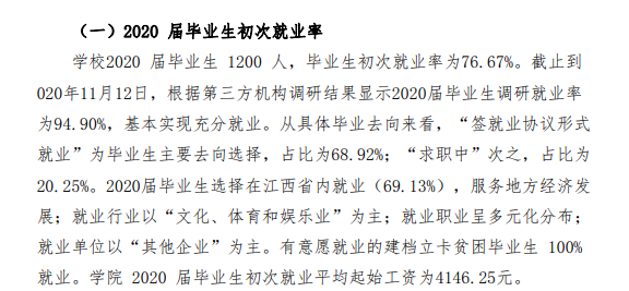 江西传媒职业学院就业率及就业前景怎么样
