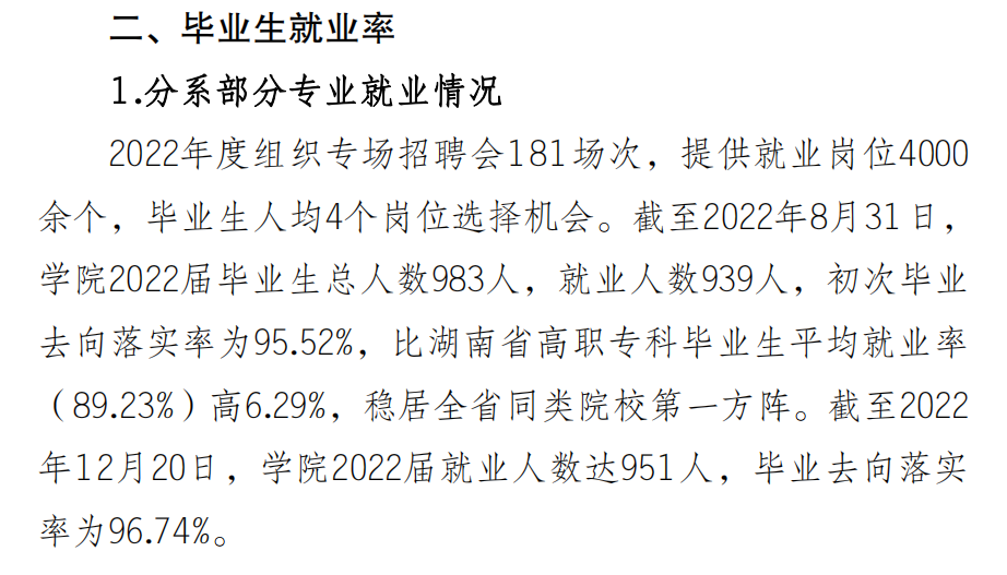 长沙电力职业技术学院就业率及就业前景怎么样