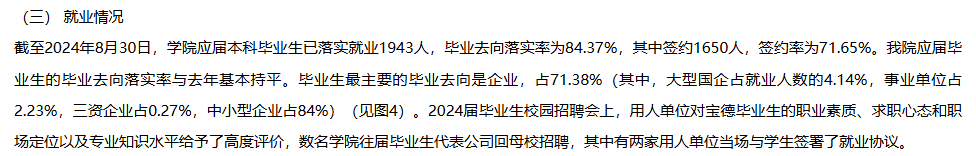 天津商业大学宝德学院就业率及就业前景怎么样