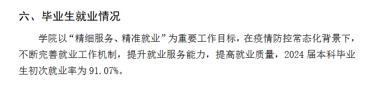 中国计量大学现代科技学院就业率及就业前景怎么样