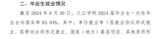 浙江工业大学之江学院就业率及就业前景怎么样