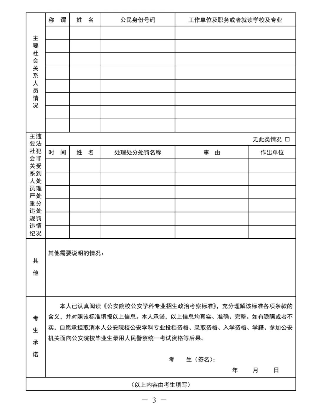 2026高考提前批政审时间及流程：含军校、警校、定向士官政审表