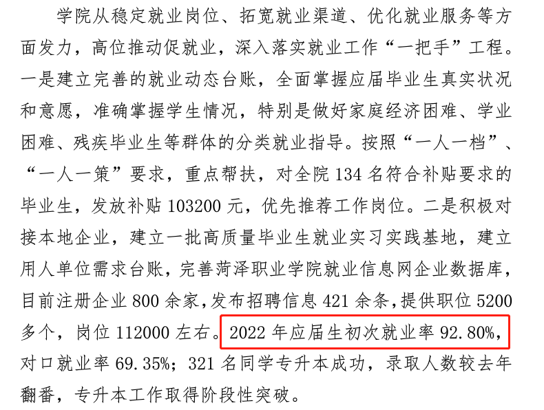 菏泽职业学院就业率及就业前景怎么样