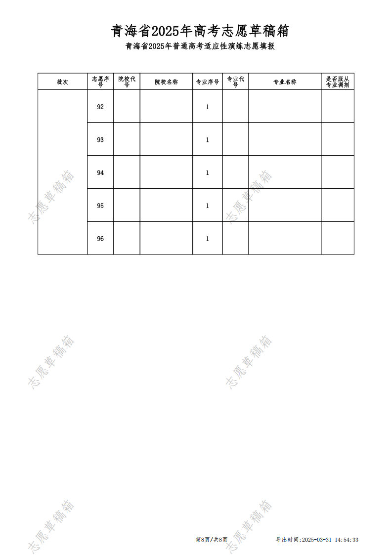 2026新高考志愿填报规则讲解:附志愿表填写模板