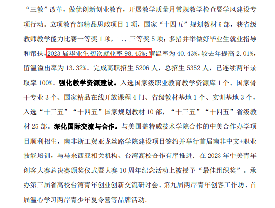浙江工贸职业技术学院就业率及就业前景怎么样
