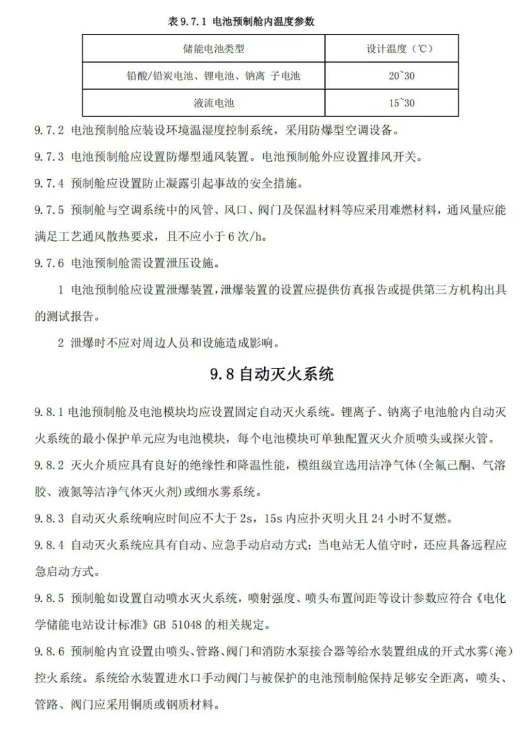 《温州市用户侧电化学储能电站消防技术导则（征求意见稿）》发布