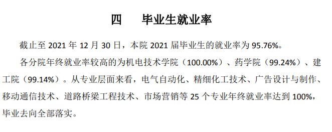 泰州职业技术学院就业率及就业前景怎么样