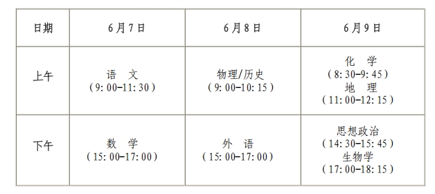 高考时间2026年几月几日考试呢?附全国31省科目时间表