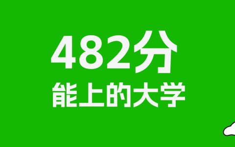 482分左右的二本民办大学推荐：历史类49所，物理类90所