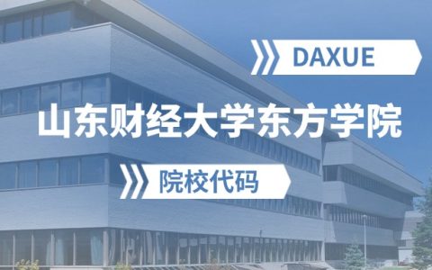 2026年山东财经大学东方学院院校代码是多少？附招生专业代码