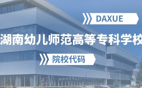 2026年湖南幼儿师范高等专科学校院校代码是多少？