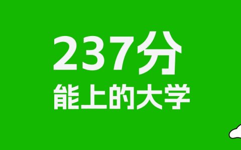 237分左右的二本民办大学推荐：历史类4所，物理类5所