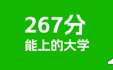 267分左右的民办专科学校推荐：历史类10所，物理类18所